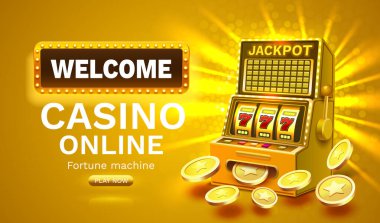 Kumarhane çevrimiçi 777 sancak makinası galibi, büyük şans. Vektör