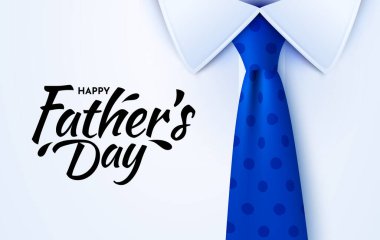 Papyonlu ve kaligrafik harfli Babalar Günü afişi. Arkaplan, poster, şablon, satış, tanıtım, indirim, web sitesi sosyal medya, broşür, broşür için vektör ilülasyonu.