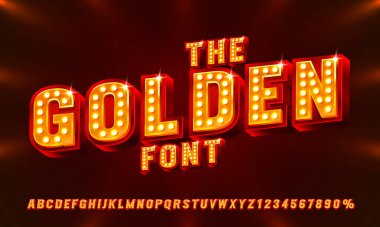 Yazı tipi kümesi koleksiyonunu, harfleri ve sayı simgesini göster. Vektör