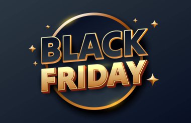 Kara Cuma indirimi afişi, metin broşürü posteri. Vektör