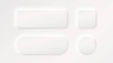 Çerçeve tuşu, beyaz renk seti, minimal etiket mesajı. Vektör 