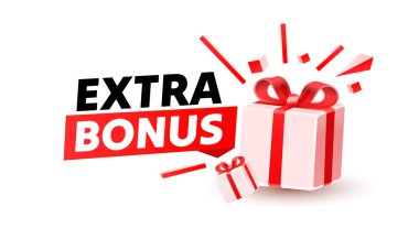 Fazladan hediye, hediye etiketi, bedava ürün. Ağ etiketi. Vektör