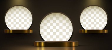 Soyut sahne arkaplanı. Ürün sunumu, maket, kazanan, podyum, sahne kaidesi veya platformu. Vektör illüstrasyonu