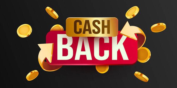 Иконка обналичивания выделена на белом фоне. Возврат денег или наклейка. Векторная иллюстрация