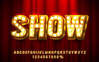 Yazı tipi kümesi koleksiyonunu, harfleri ve sayı simgesini göster. Vektör