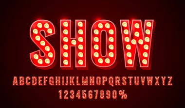 Yazı tipi kümesi koleksiyonunu, harfleri ve sayı simgesini göster. Vektör