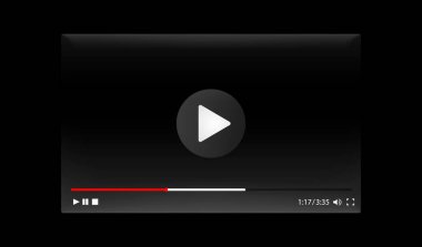 Çerçeve iniş sayfası, Tasarım İnternet video tarayıcı şablonu. Pencere çerçevesi araması, web sayfası. Vektör