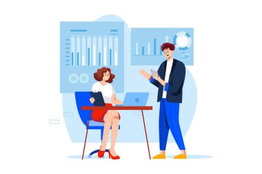 Business team managing task schedule