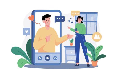 Sevdikleriyle Video Çağrısı