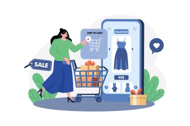 Cart Illustration konseptine ekle