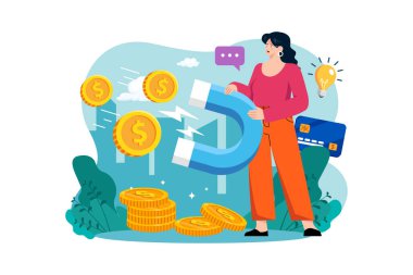 Kadın parayı mıknatıs gibi çeker.