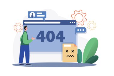 Empty States Illustration concept on white background