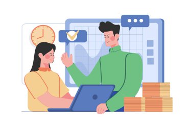 Yönetici, Bayan Çalışanlara Eğitim Veriyor