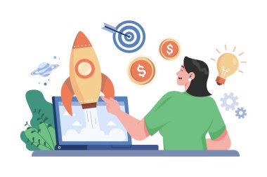 Kız Başlangıç Fikrini Düşünüyor