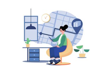 Kız telefonundaki paketin izini sürüyor