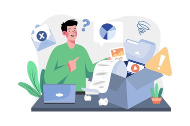 Beyaz arkaplanda Yeteri Kadar Alan Çizimi Konsepti Yok