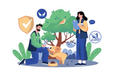 Animal Rescue Team Is Taking Care Of Wild Animals