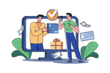 Adam ürünü doğrudan bilgisayar ekranından satıcısından almış..