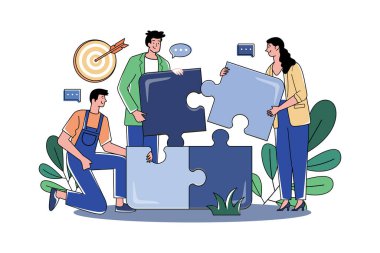 Ekip parçaları bir araya getirdi.