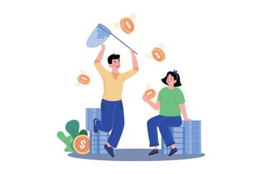 Ağı olan adam bozuk para yakalar.