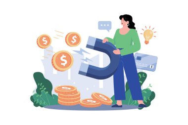 Kadın parayı mıknatıs gibi çeker.