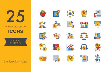 Kripto para birimi simgelerinin vektör kümesi