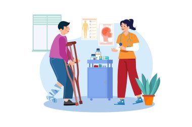 Fizyoterapist, yaraların veya ameliyatların iyileşmesine yardımcı olur..