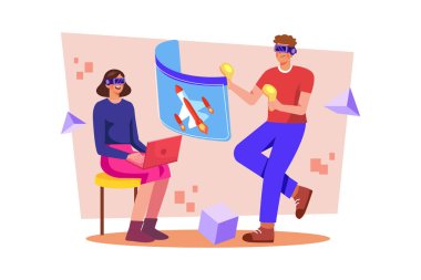 Bir VR içerik yaratıcısı izleyicileri sanal bir dünyaya sokuyor.