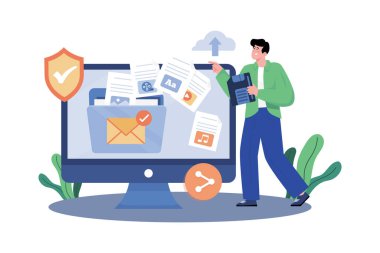 E- posta eklentileri dosya paylaşımını ve işbirliğini kolaylaştırır.