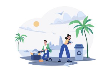 People Are Cleaning Up Trash On The Beach