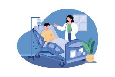 Doktor, hastanın sağlığını sordu.