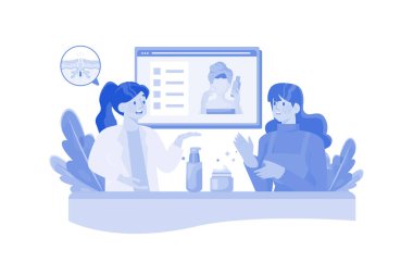 Bir dermatolog cilt hastalıklarını teşhis eder ve tedavi eder.