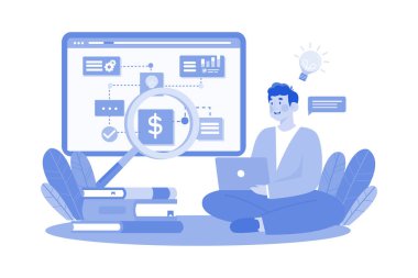 Bir üniversite öğrencisi araştırma makalesi yazar.