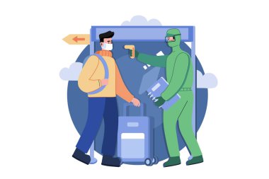 Havaalanı Illustration Concept 'da Cavid Testi