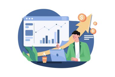 Satış artışında çalışan çalışanlar