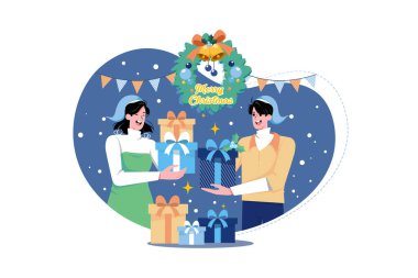 Noel hediye alışverişi arkadaşlar