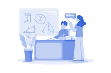 Öğrenci özel derse katıldı