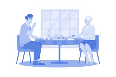 Kadınlar Günü 'nde Erkek' in Annesiyle Güzel Yemeği