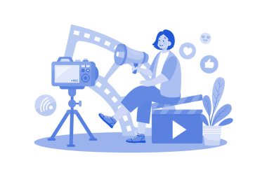 İçerik pazarlamacısı SEO odaklı içerik planı geliştiriyor.