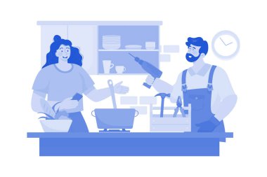 Ev sahibi mutfak tadilatı için müteahhit kiralıyor..