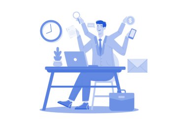 CEO çoklu görev projeleri ve görevleri.