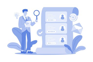 İş adamı, müşterinin geri bildirimini bildirdi