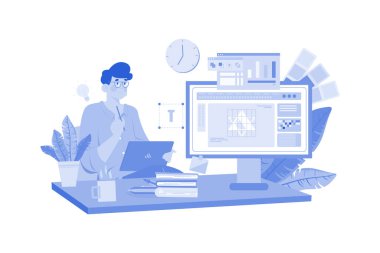 Logo Tasarımcısı marka logolarını kavramsallaştırıyor