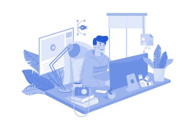 Serbest Tasarımcı çeşitli istemciler için tasarım hizmetleri sunar