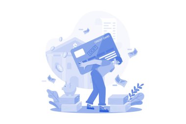 Man Under Debt From The Bank