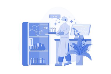 Doktor Laboratuvar Araştırması Yapıyor