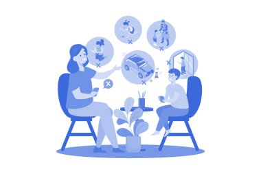 Anne, çocukları için temel kurallar koyuyor.