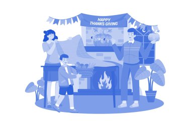 Şükran Günü için Aile Dekorasyonu