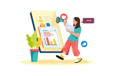 SEO 'yu gönderilere entegre eden sosyal medya pazarlamacısı.