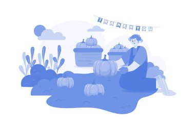 Beyaz arka planda Şükran Günü İllüstrasyonu